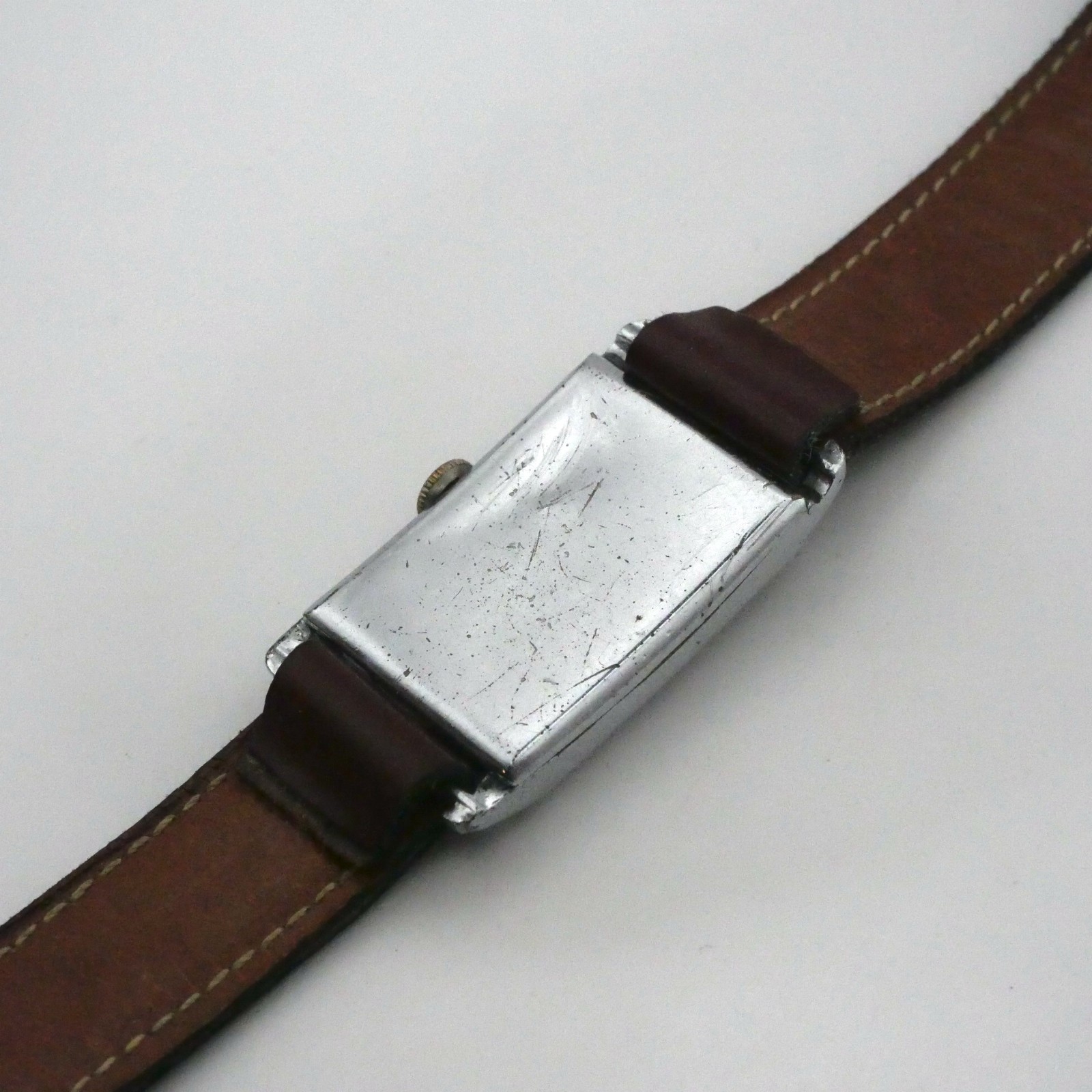 Montre Wyler ECO - Fab Suisse - Boitier chromé rectangle - Bon fonctionnement – Image 8