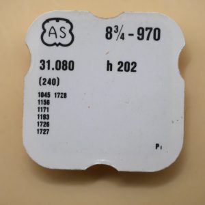 N°240 Chaussée Ht 202 - AS 970 1045 1156 1171 1193 1726 1727 [NOS] Canon pinion