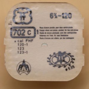 N°702C Roue d'échappement - FHF 120 123 [NOS] Escape Wheel
