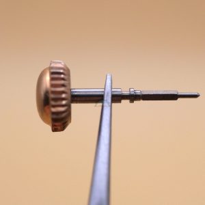 N°401 Tige de remontoir + Couronne Ø6 - Vulcain 120 [NOS] Winding stem + Crown