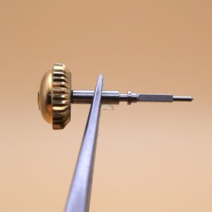 N°401 Tige de remontoir + Couronne Ø6 - Vulcain 120 [NOS] Winding stem + Crown