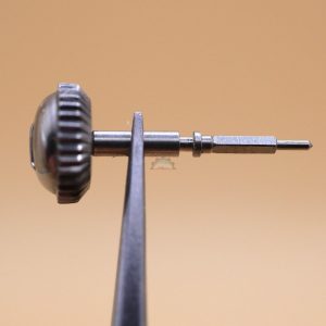 N°401 Tige de remontoir + Couronne Ø6 - Vulcain 120 [NOS] Winding stem + Crown