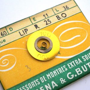 Ressort Barillet de Montre - LIP R25 Bride ouverte (BO) [NOS] Mainspring