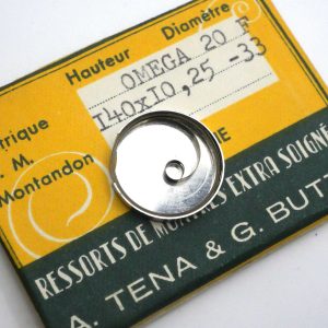 Ressort Barillet de Montre - OMEGA 20F [NOS] Mainspring