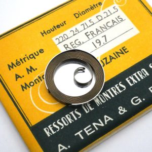 Ressort Barillet de Montre - REGULATEUR FRANCAIS 19.7 [NOS] Mainspring