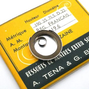 Ressort Barillet de Montre - REGULATEUR FRANCAIS 19.6 [NOS] Mainspring