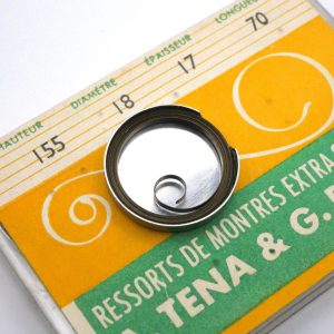 Ressort Barillet de Montre - REGULATEUR FRANCAIS 16-22 [NOS] Mainspring
