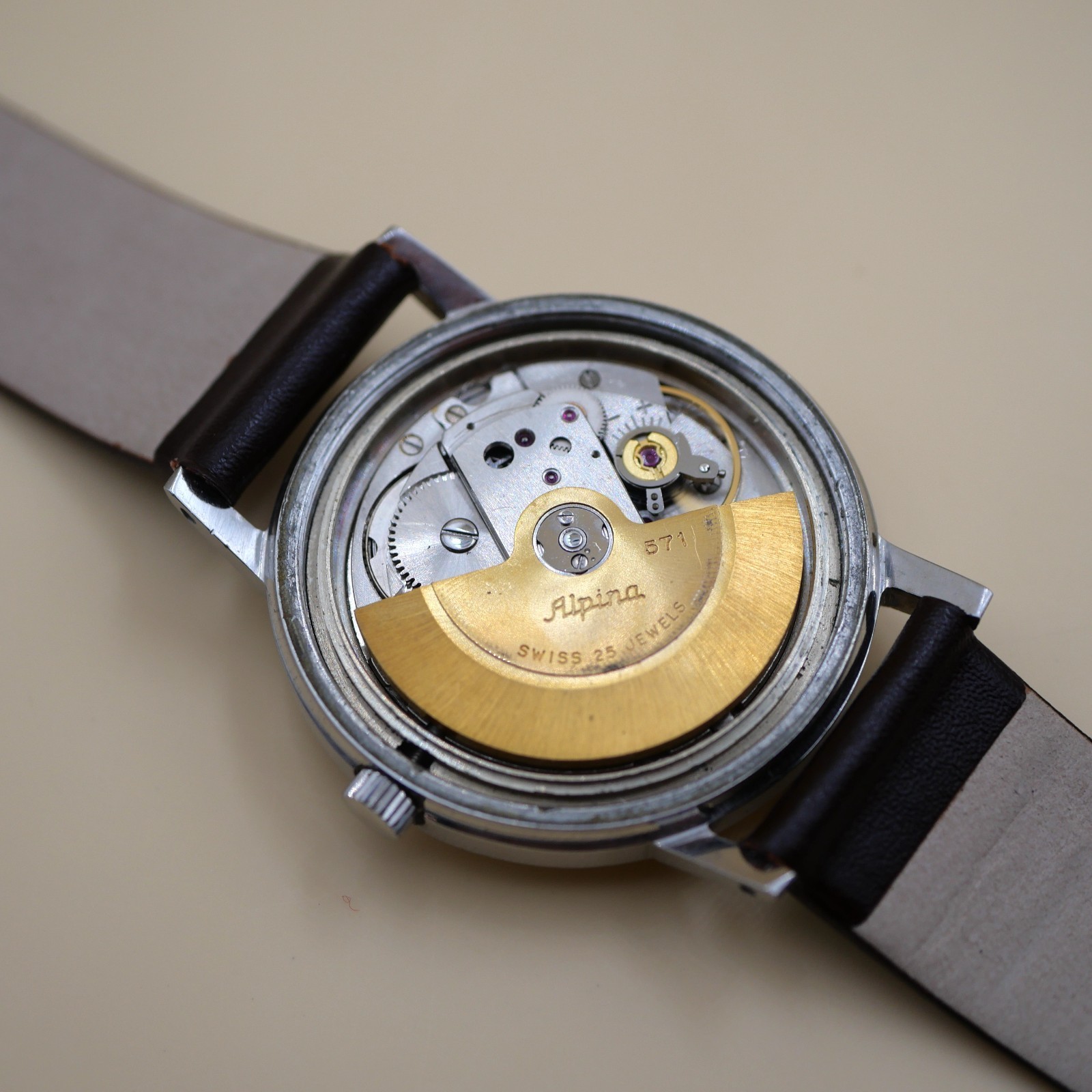 Montre ALPINA automatic vintage - Cal. 571 - Révisée – Image 8