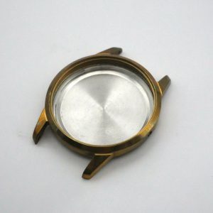 Boitier De Montre Ø33mm - Cadran Ø30,15 - Plaqué Or, Swiss made [NOS] Watch Case