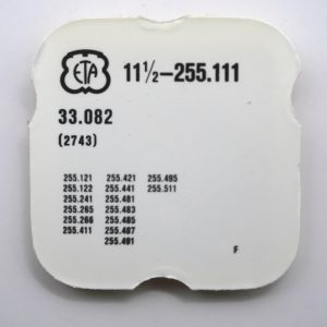 N°2743 Date corrector intermediate setting wheel - ETA ESA 255.111 [NOS]