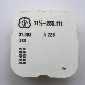 N°242 Chaussée HT 226 / Cannon pinion - ETA ESA 255.111 [NOS]
