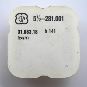 N°242/1 Chaussée HT 141 / Cannon pinion - ETA ESA 281.001 [NOS]