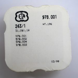 N°242 Chaussée HT 196 / Cannon pinion - ETA ESA 978.001 [NOS]