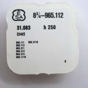 N°242 Chaussée HT 250 / Cannon pinion - ETA ESA 965.112 [NOS]