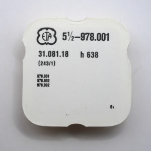 N°242 Chaussée HT 638 / Cannon pinion - ETA ESA 978.001 [NOS]