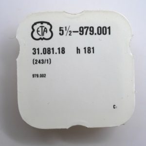 N°242 Chaussée HT 181 / Cannon pinion - ETA ESA 979.001 [NOS]