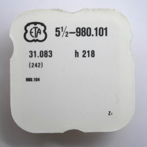 N°242/1 Chaussée HT 218 / Cannon pinion - ETA ESA 980.101 [NOS]