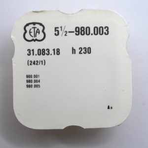 N°242 Chaussée HT 230 / Cannon pinion - ETA ESA 980.003 [NOS]