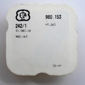 N°242 Chaussée HT 263 / Cannon pinion - ETA ESA 980.153 [NOS]