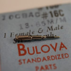 Tige remontoir femelle mâle - BULOVA 10CBAC N°16B-16C 13-65mm [NOS] (Watch stem)