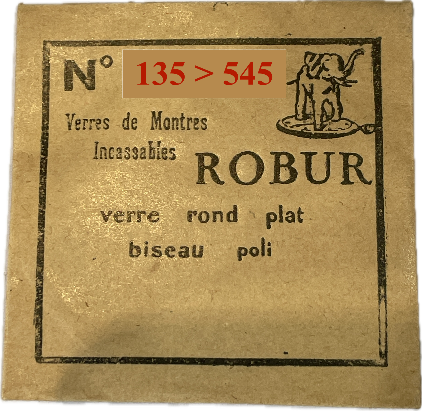 Verre de montre plat Acrylique biseau poli Ø135 à 545 Ep 0,6/0,8 mm ROBUR