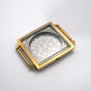Boitier De Montre Carré 30,20x30,20mm - Cadran 27x27, Plaqué or [NOS] Watch Case