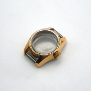 Boitier De Montre Ø21mm - Cadran Ø17,50mm - ETA 2369, Plaqué Or [NOS] Watch Case