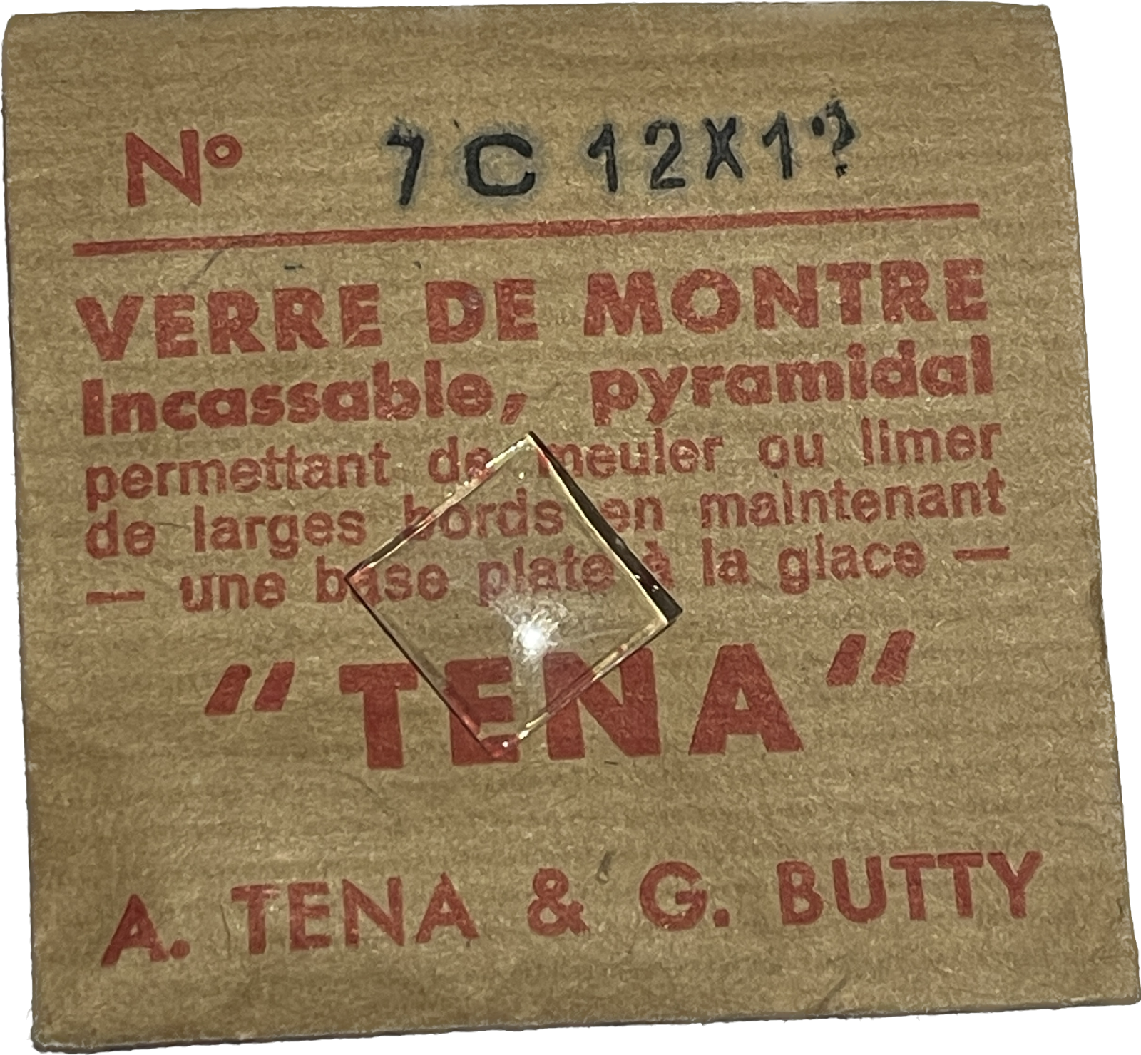 Verre de montre Plexi/Acrylique de forme N°1 à 250 TENA Incassable (Watch glass) – Image 8
