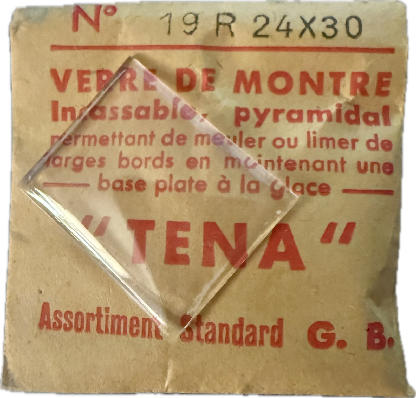 Verre de montre Plexi/Acrylique de forme N°1 à 250 TENA Incassable (Watch glass) – Image 20