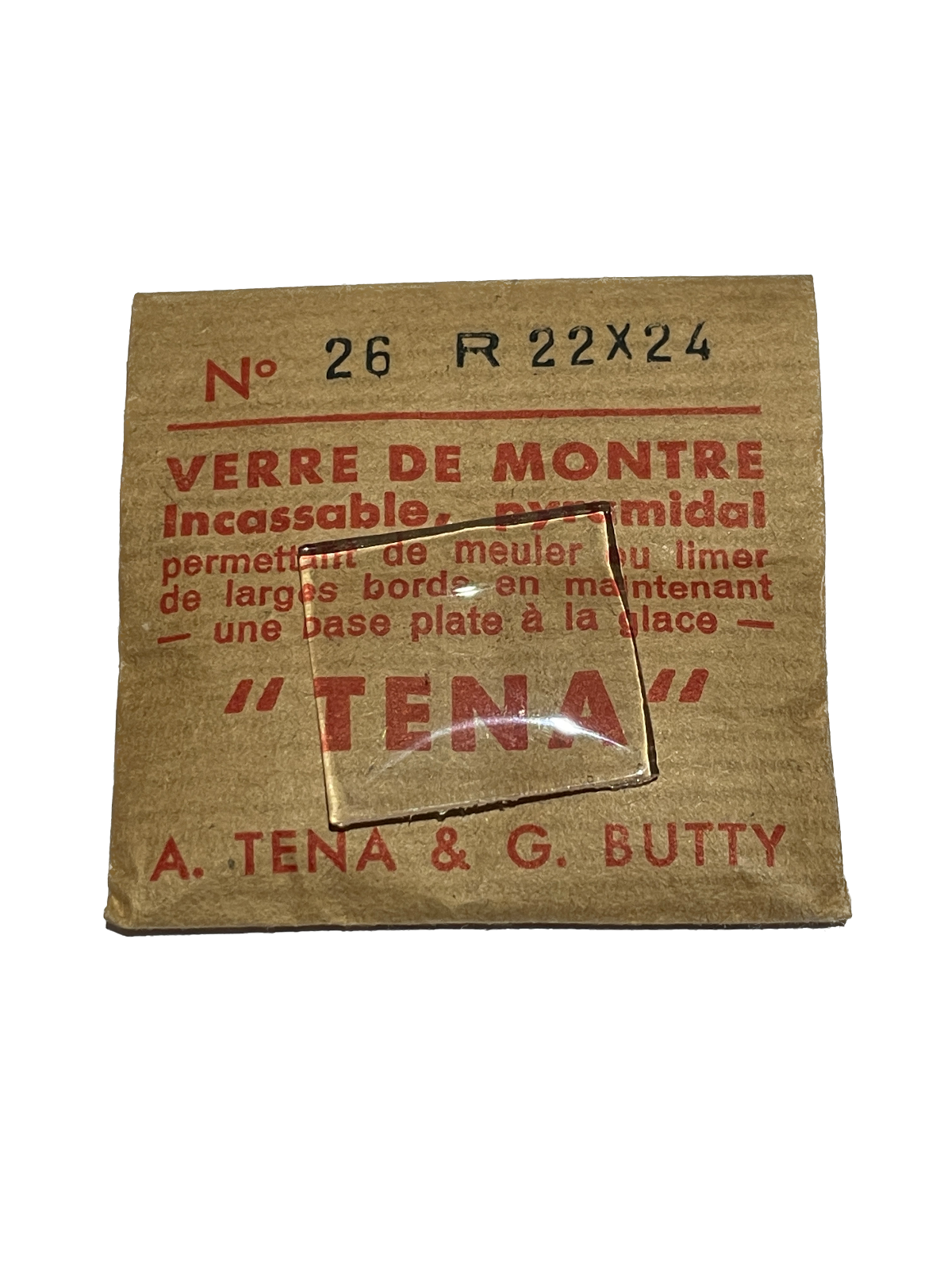 Verre de montre Plexi/Acrylique de forme N°1 à 250 TENA Incassable (Watch glass) – Image 27