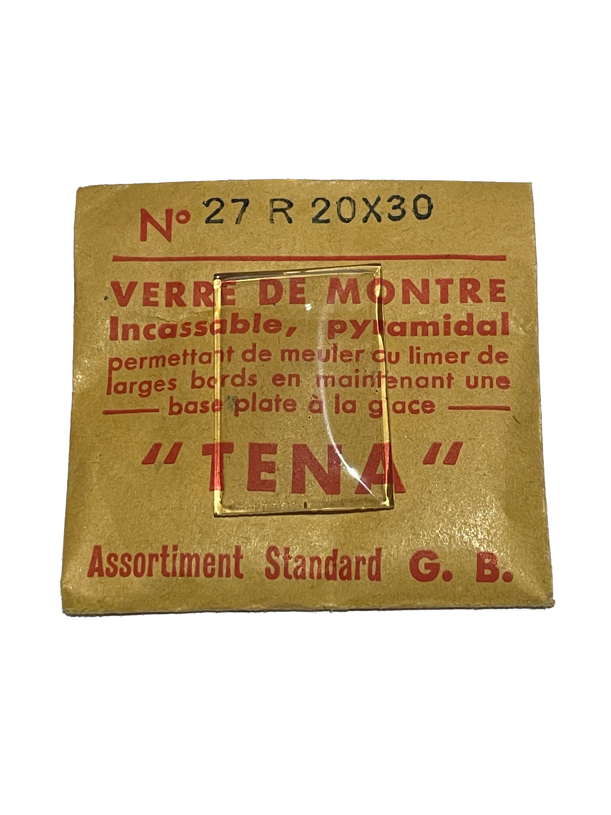 Verre de montre Plexi/Acrylique de forme N°1 à 250 TENA Incassable (Watch glass) – Image 28