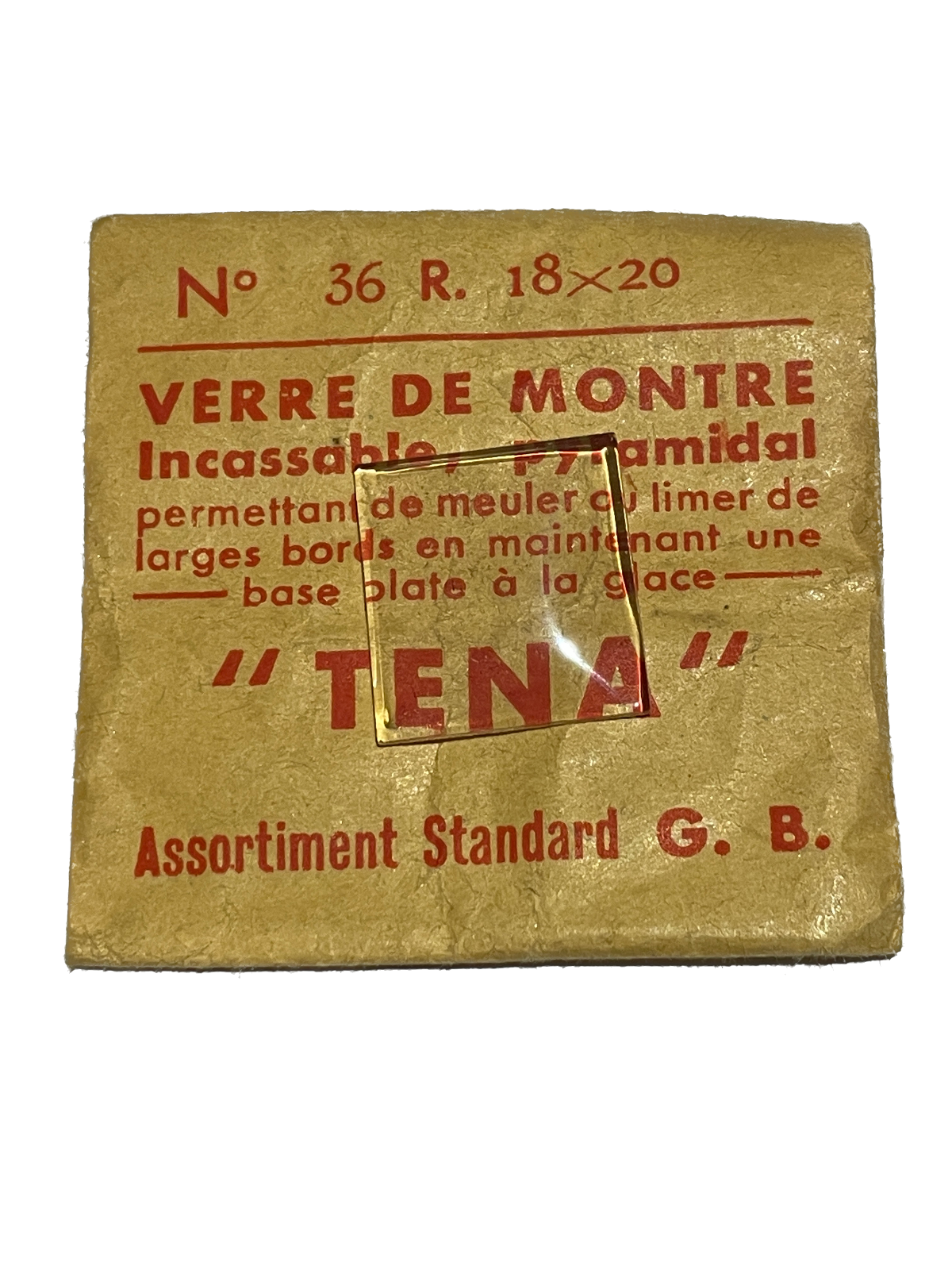 Verre de montre Plexi/Acrylique de forme N°1 à 250 TENA Incassable (Watch glass) – Image 37