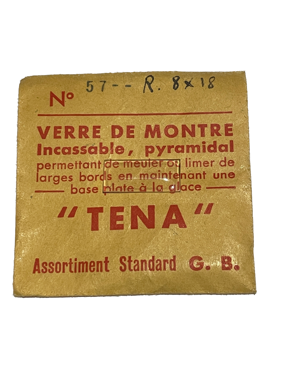 Verre de montre Plexi/Acrylique de forme N°1 à 250 TENA Incassable (Watch glass) – Image 58