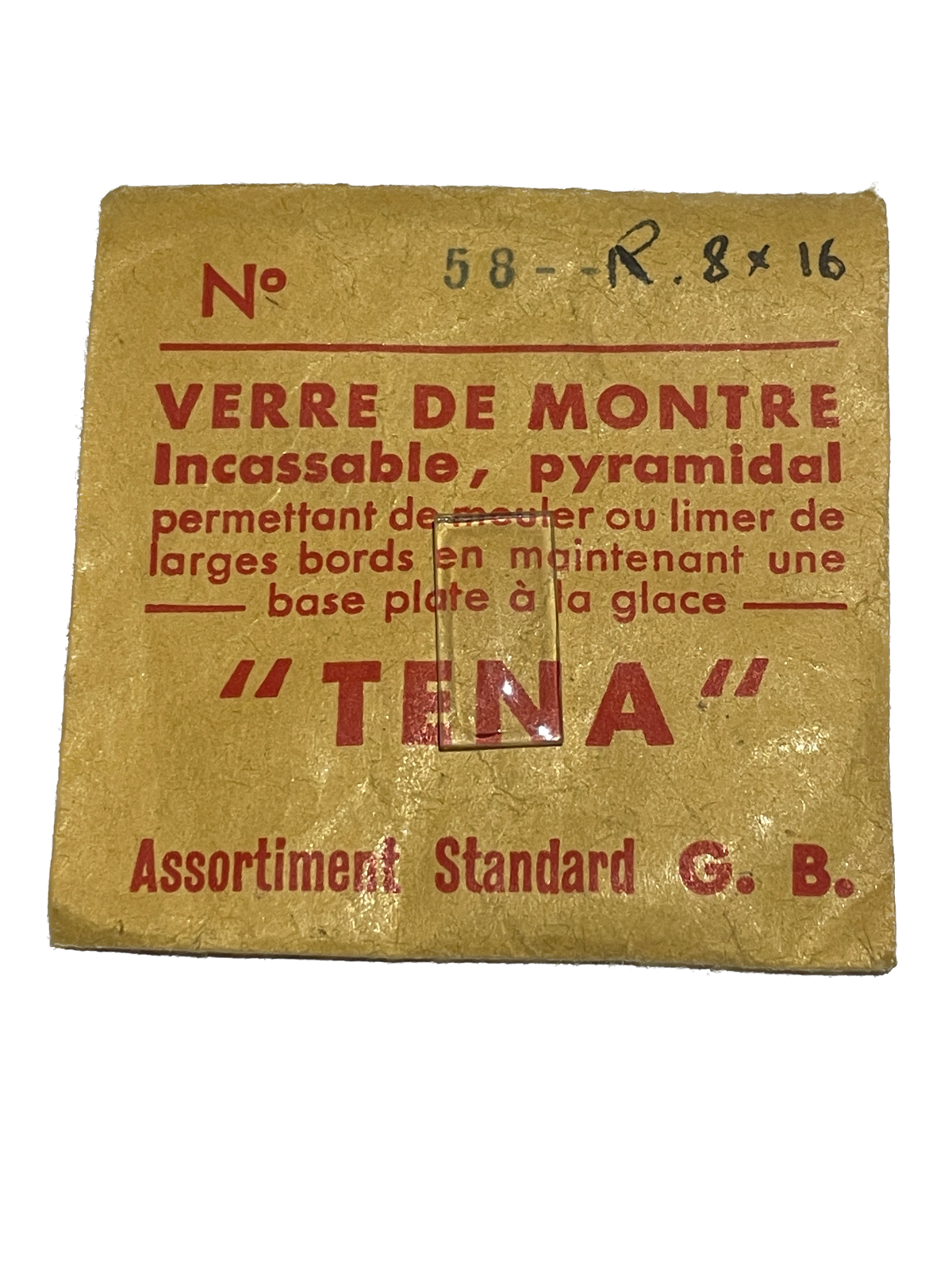 Verre de montre Plexi/Acrylique de forme N°1 à 250 TENA Incassable (Watch glass) – Image 59