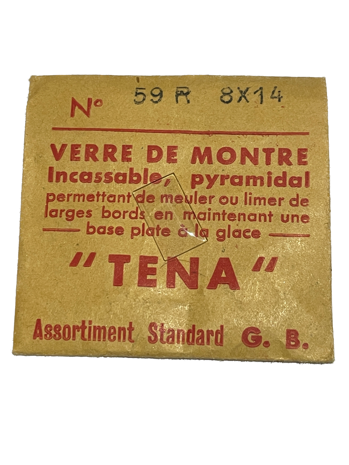 Verre de montre Plexi/Acrylique de forme N°1 à 250 TENA Incassable (Watch glass) – Image 60