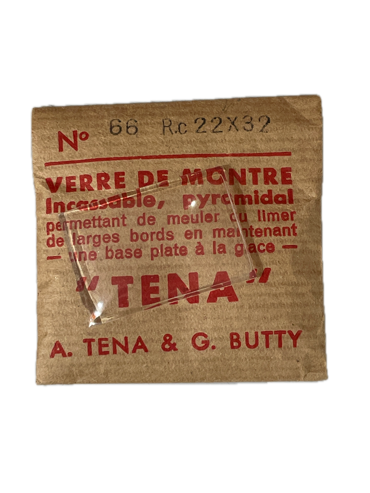 Verre de montre Plexi/Acrylique de forme N°1 à 250 TENA Incassable (Watch glass) – Image 67