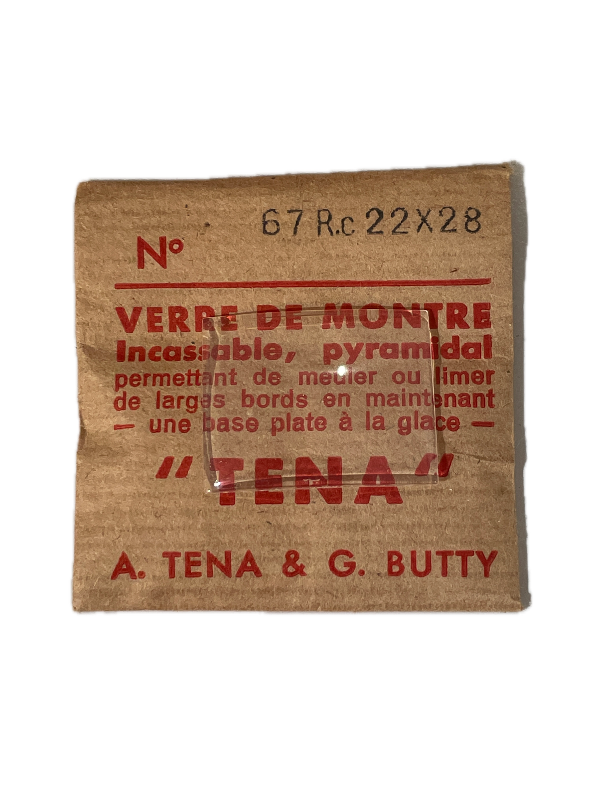 Verre de montre Plexi/Acrylique de forme N°1 à 250 TENA Incassable (Watch glass) – Image 68