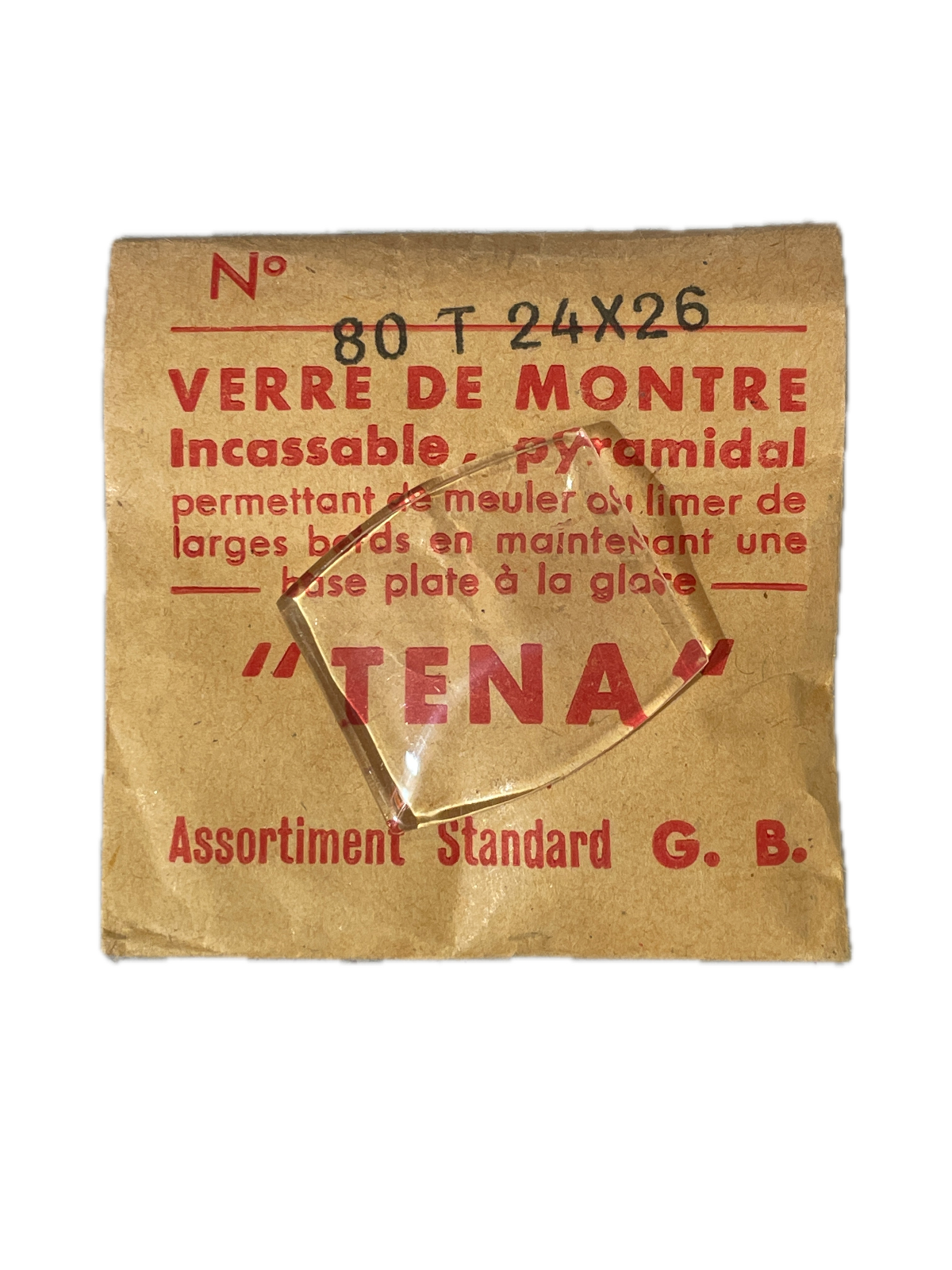 Verre de montre Plexi/Acrylique de forme N°1 à 250 TENA Incassable (Watch glass) – Image 81