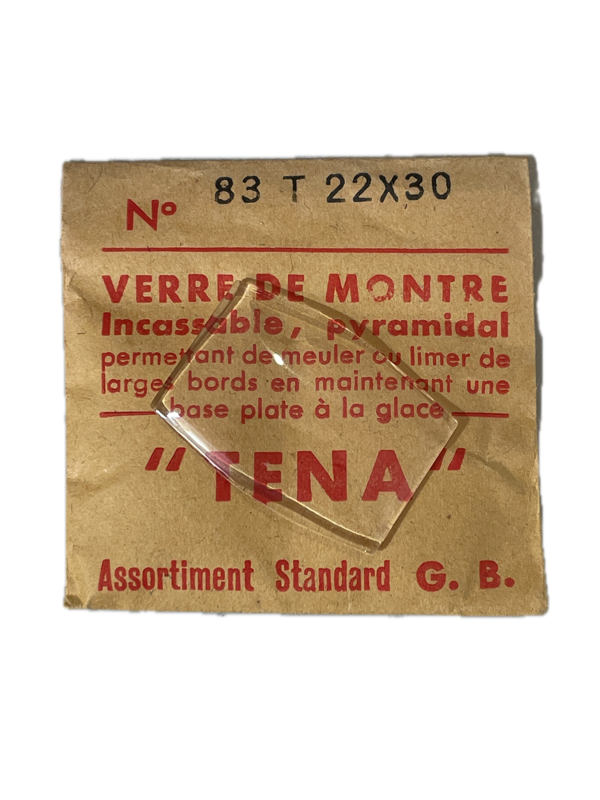 Verre de montre Plexi/Acrylique de forme N°1 à 250 TENA Incassable (Watch glass) – Image 84