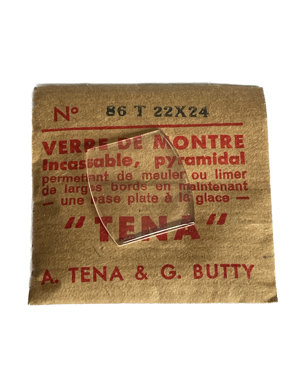 Verre de montre Plexi/Acrylique de forme N°1 à 250 TENA Incassable (Watch glass) – Image 87