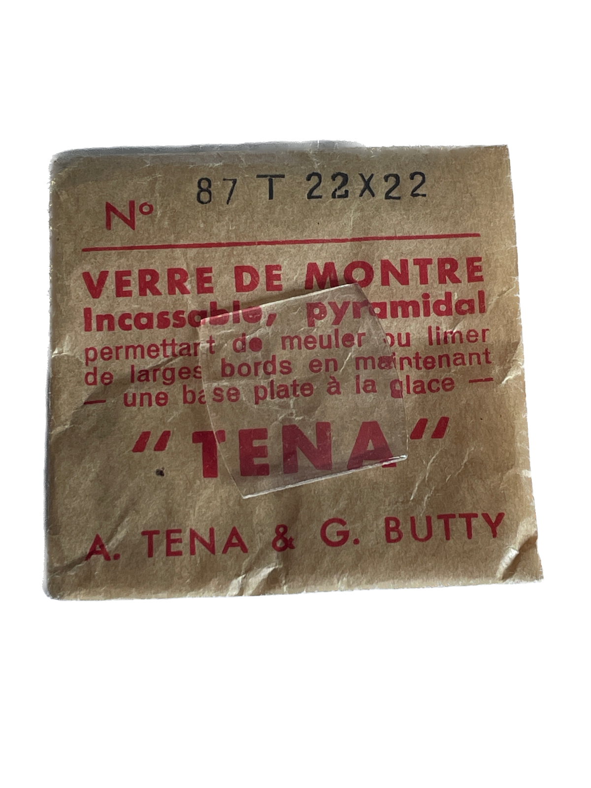 Verre de montre Plexi/Acrylique de forme N°1 à 250 TENA Incassable (Watch glass) – Image 88