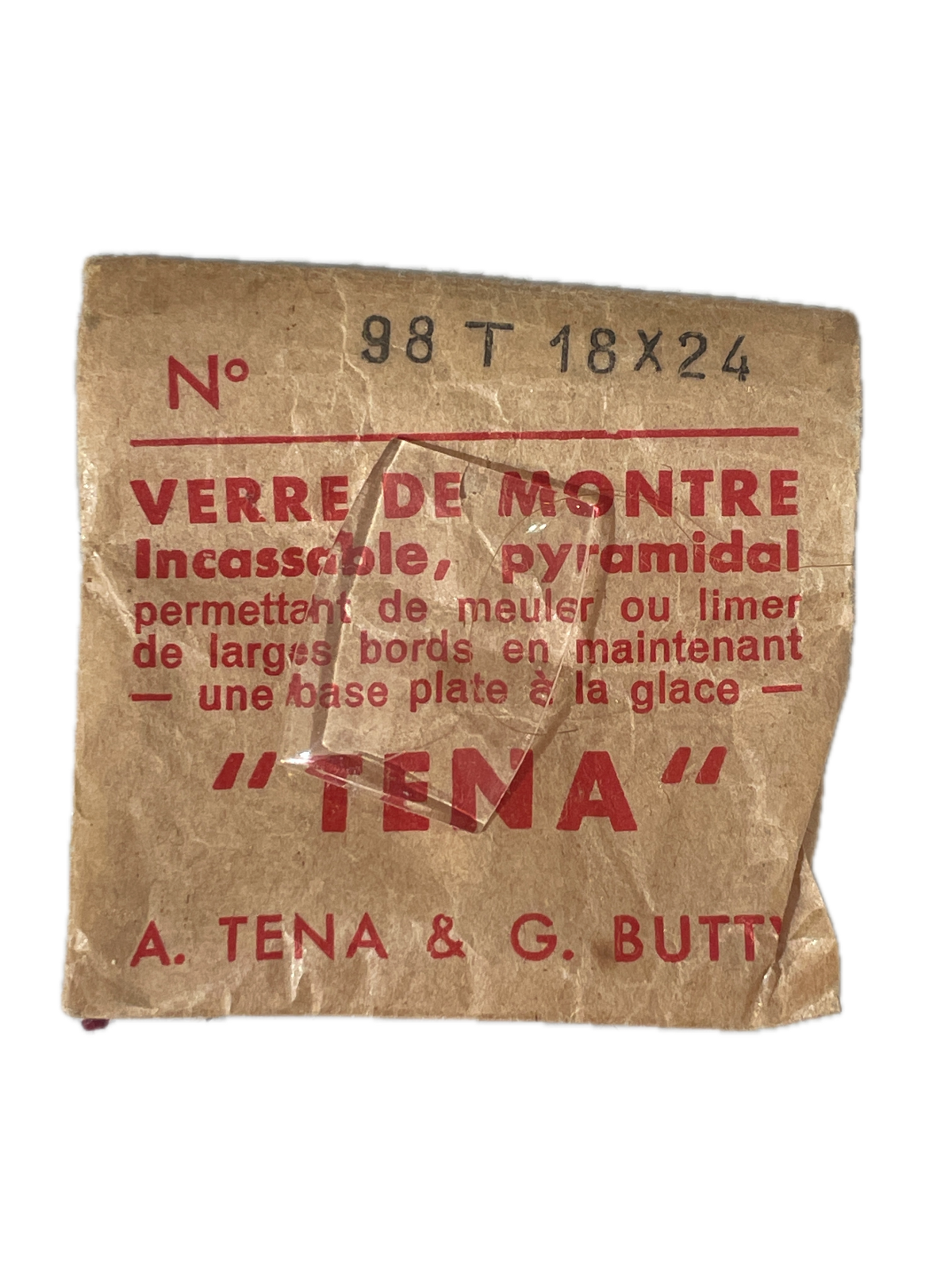Verre de montre Plexi/Acrylique de forme N°1 à 250 TENA Incassable (Watch glass) – Image 99