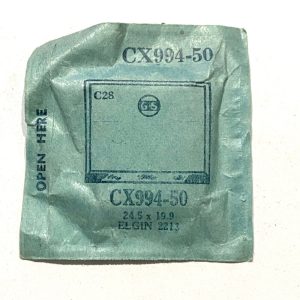 Verre montre G&S FLEXO CX 994-50 - 24,5x19,9 - Elgin 2213 [NOS] (Watch crystal)
