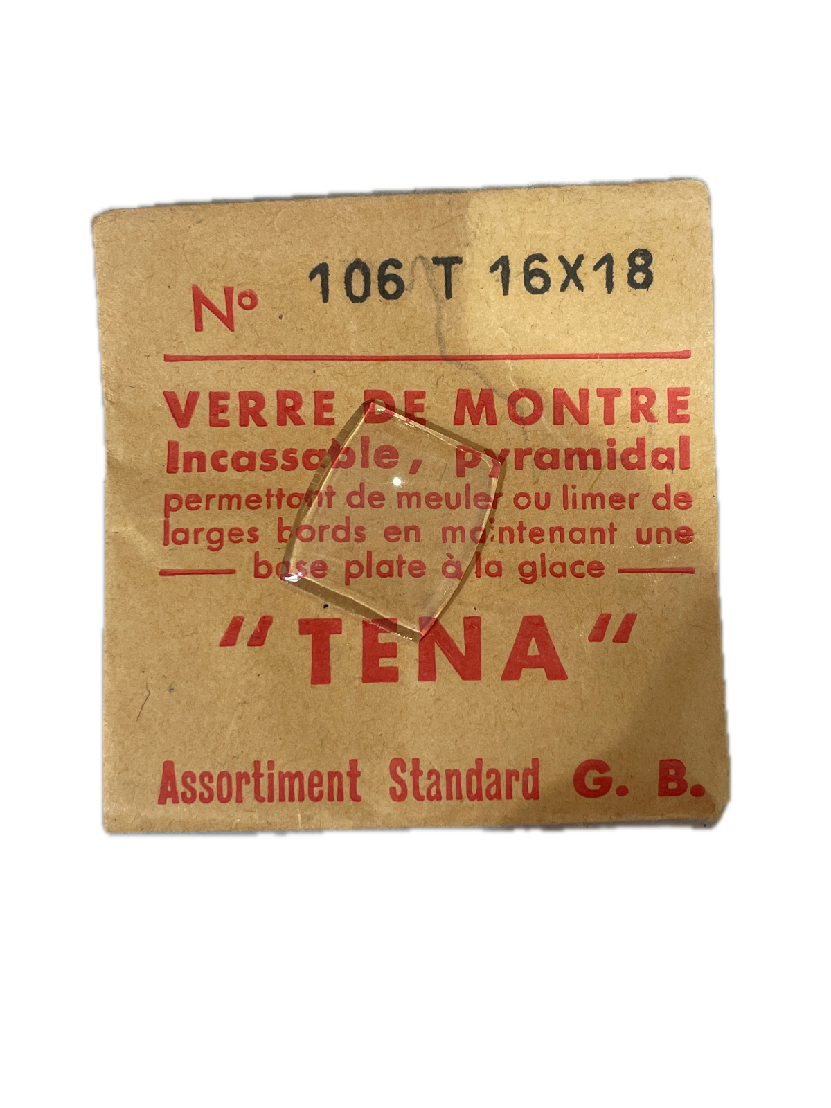Verre de montre Plexi/Acrylique de forme N°1 à 250 TENA Incassable (Watch glass) – Image 107