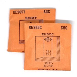 Verre montre SUC RE 265 C/T - compatible Bruner, Liberty 23,1x23,1 [NOS] Crystal