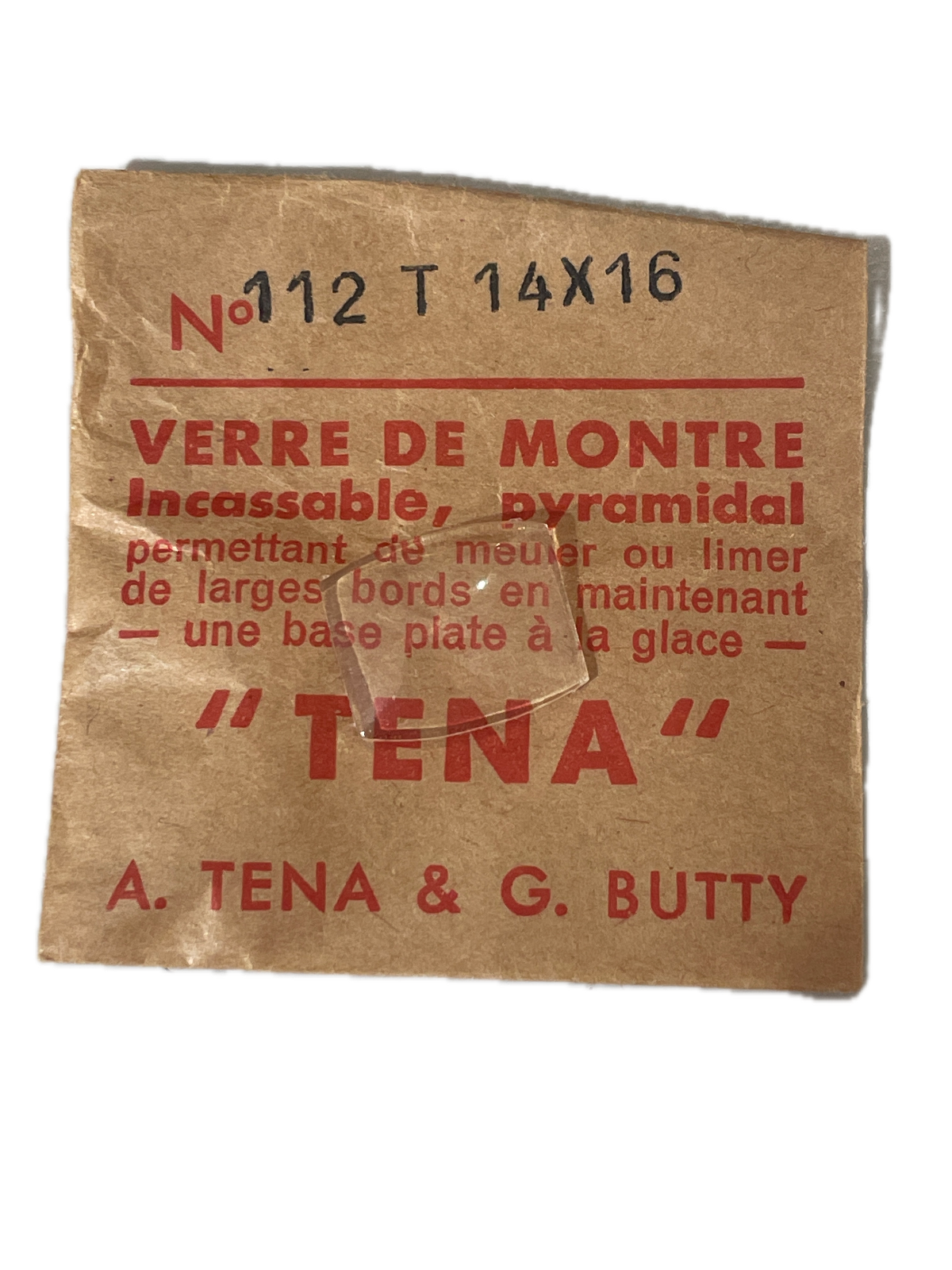 Verre de montre Plexi/Acrylique de forme N°1 à 250 TENA Incassable (Watch glass) – Image 113
