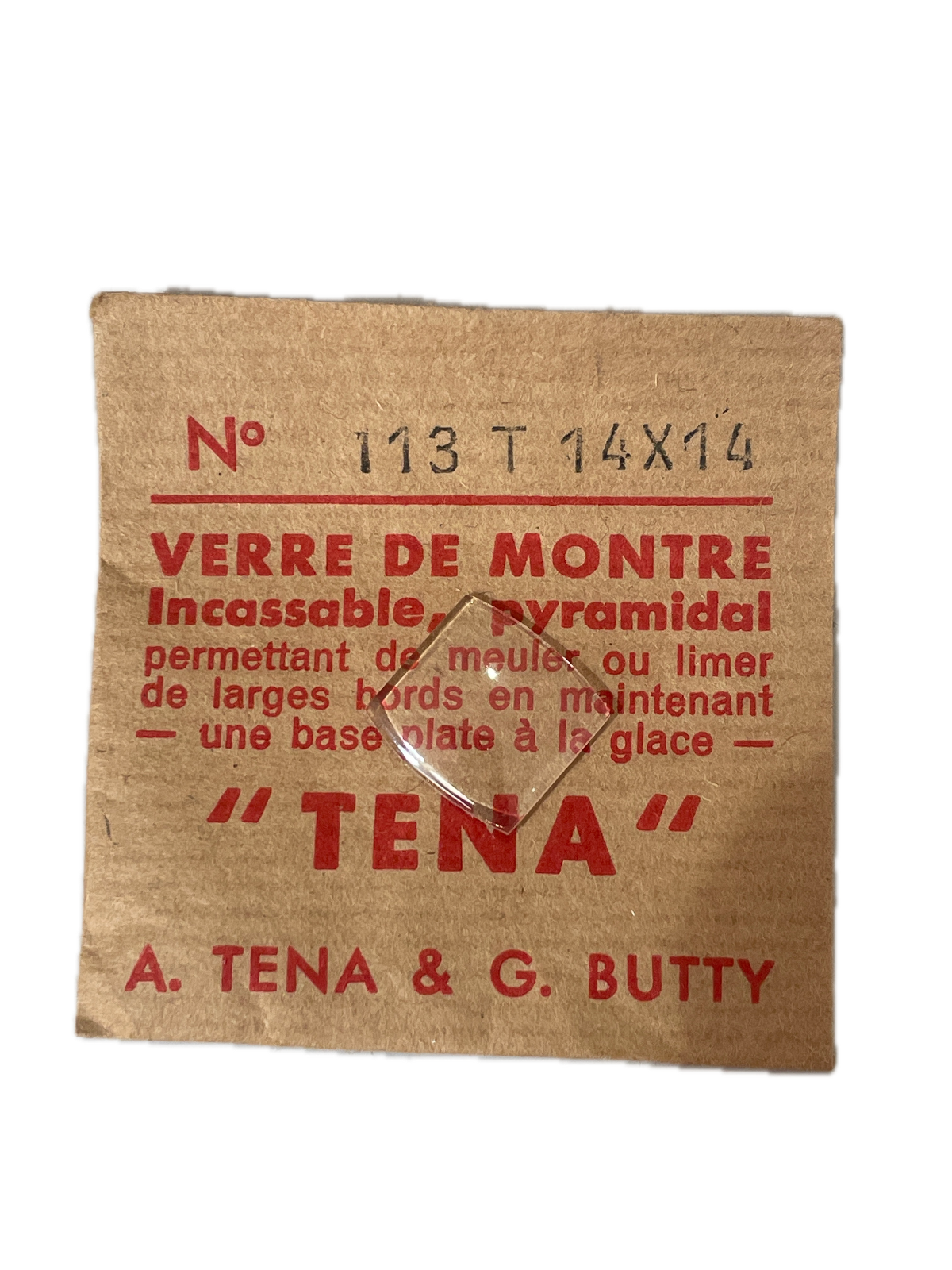 Verre de montre Plexi/Acrylique de forme N°1 à 250 TENA Incassable (Watch glass) – Image 114