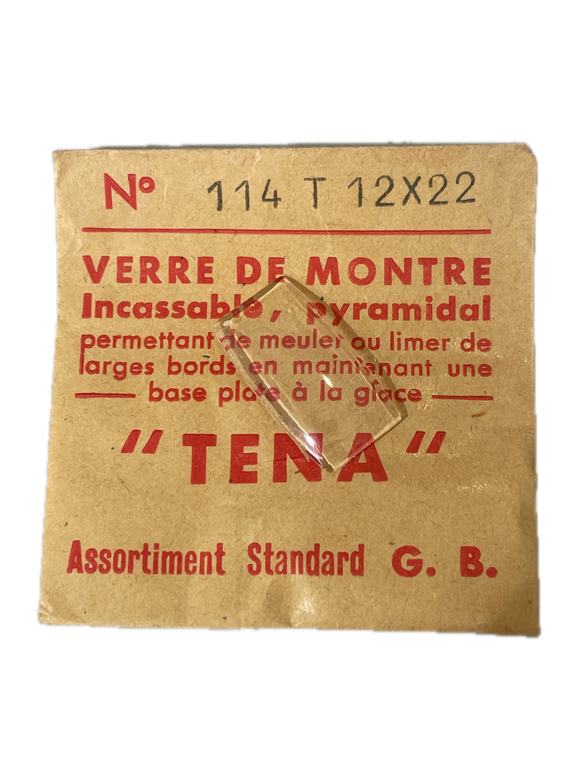 Verre de montre Plexi/Acrylique de forme N°1 à 250 TENA Incassable (Watch glass) – Image 115