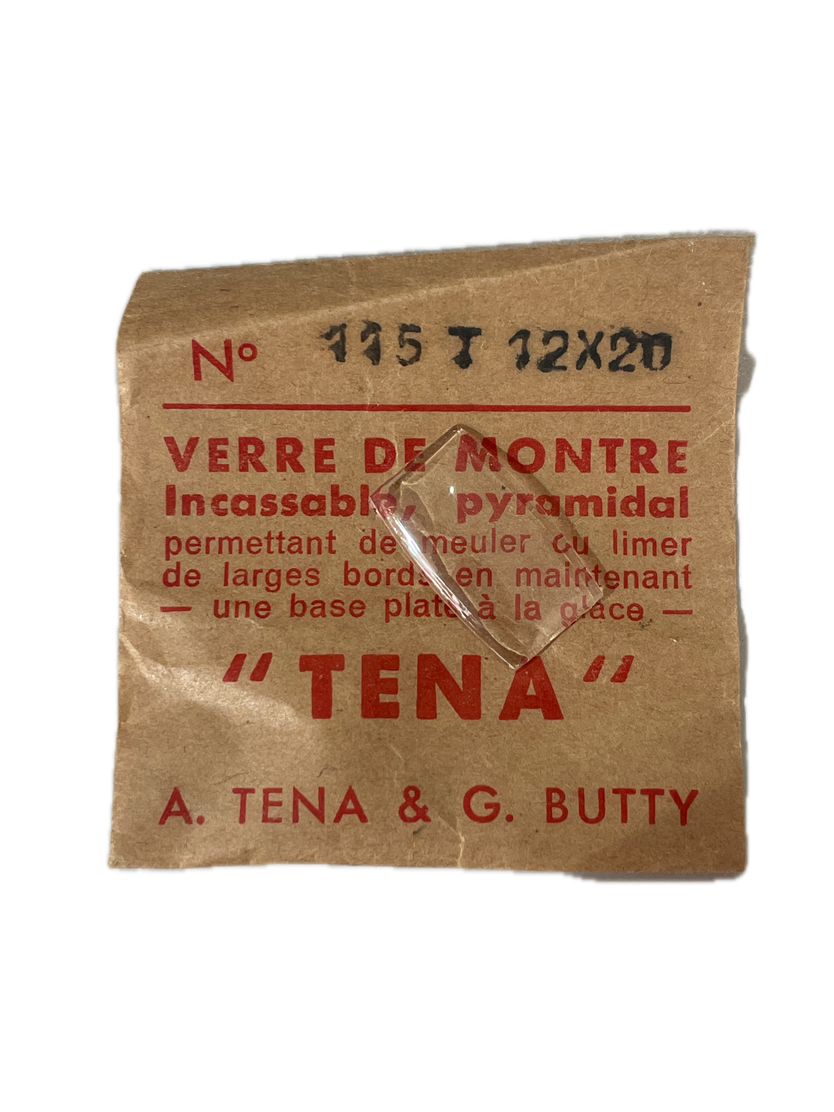 Verre de montre Plexi/Acrylique de forme N°1 à 250 TENA Incassable (Watch glass) – Image 116