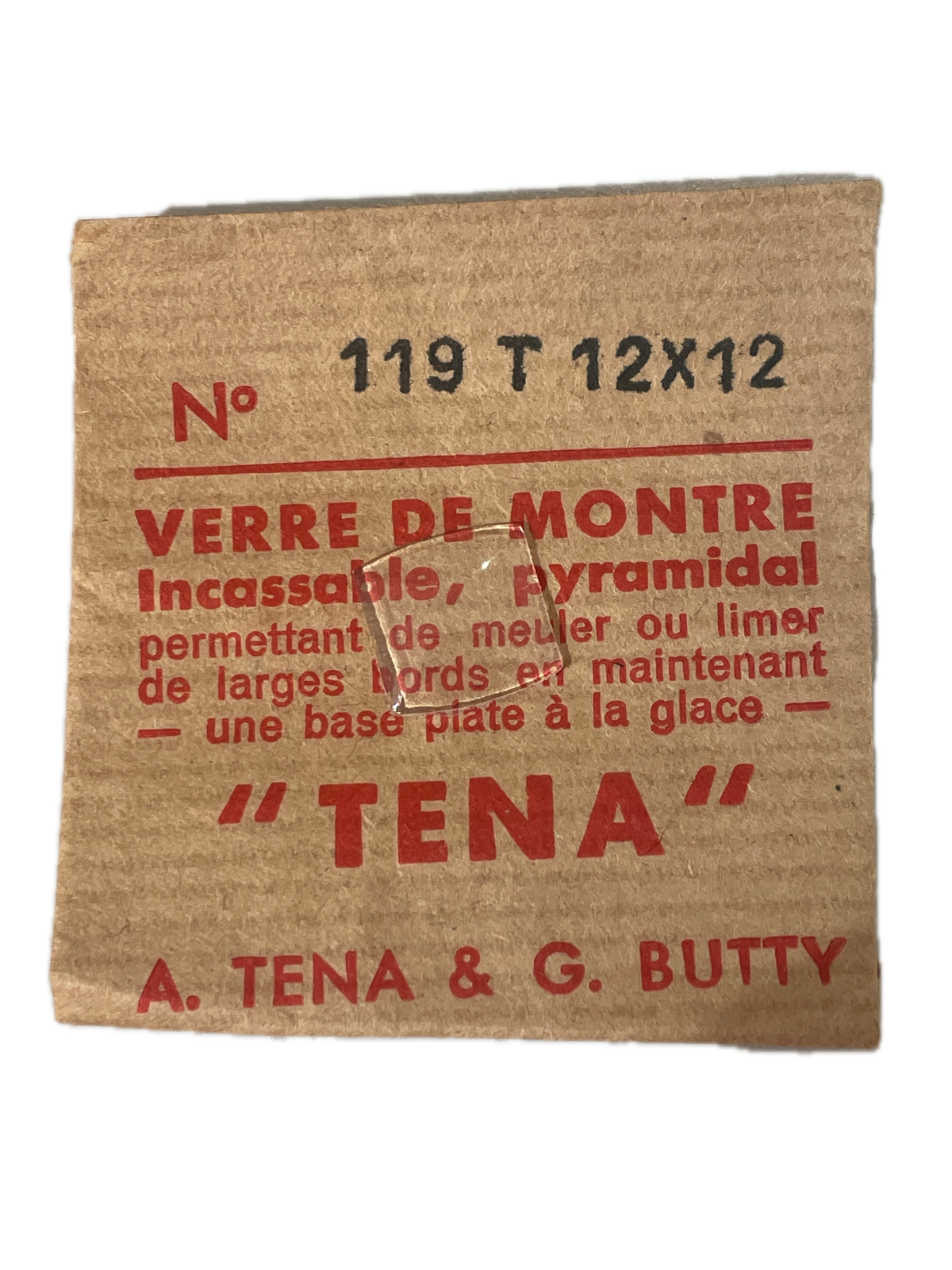 Verre de montre Plexi/Acrylique de forme N°1 à 250 TENA Incassable (Watch glass) – Image 120